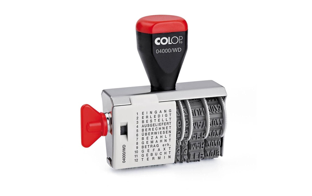 Colop Tampons dateurs et de mots 04000WD Lettres/Chiffres
