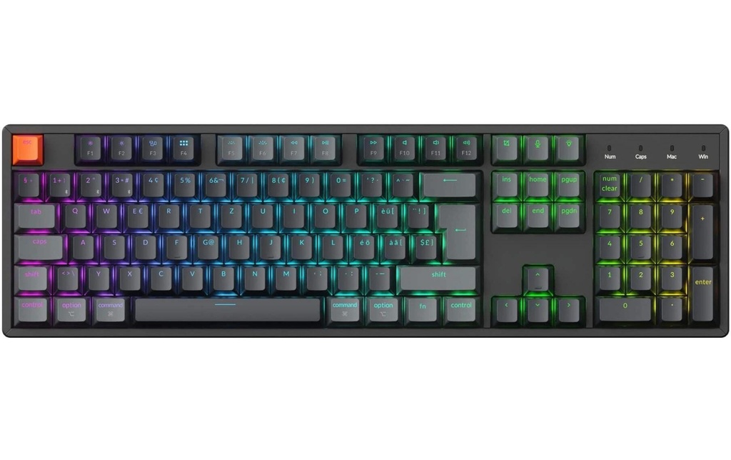 Keychron Clavier de gaming K10 QMK version 2 Brown Switch