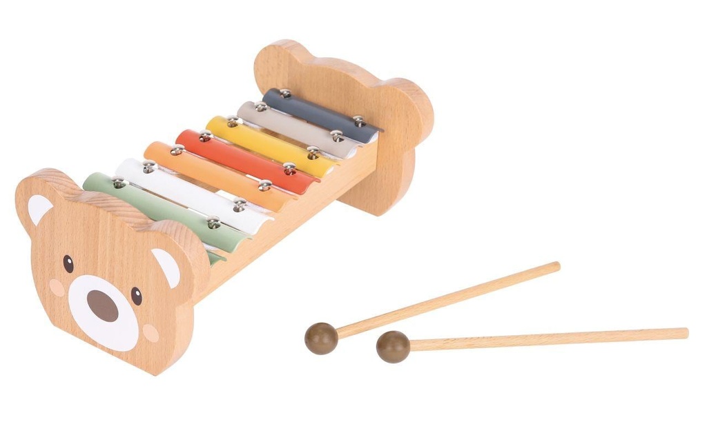 Spielba Holzspielwaren Jouets musicaux Xylophone Ours