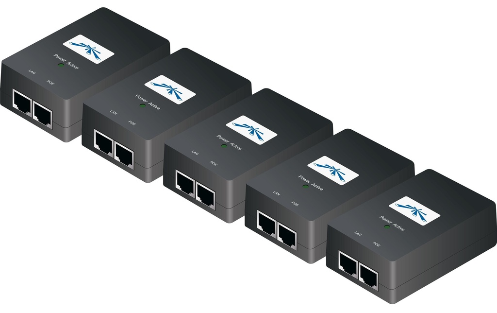 Ubiquiti Injecteur PoE POE-24-24W-5P 24 Volt GE passif, 24 Watt, 5-Set
