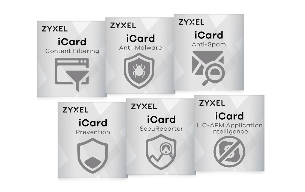 Zyxel Licence iCard bundle de services USG FLEX 500 1 mois
