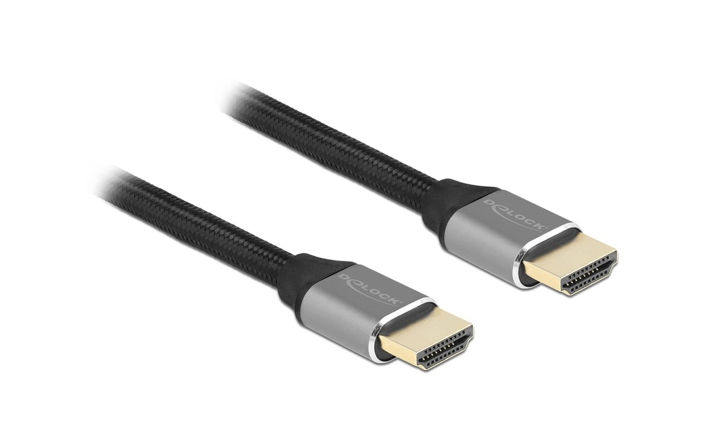 Delock Câble 8K 60Hz HDMI - HDMI, 2 m, Gris