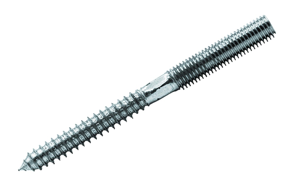 FTM Vis à double filetage, acier galvanisé M10 x 100 mm, 2 pièces