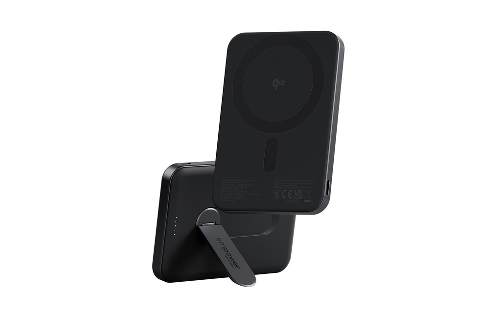 emPower by PanzerGlass Chargeurs portatifs avec Spin Stand Univers Noir 5000 mAh