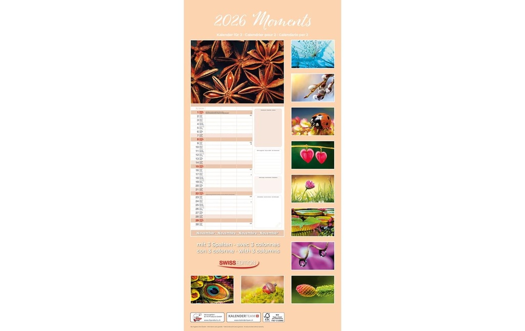 TH Products Calendrier pour 2 Premium Moments 2026