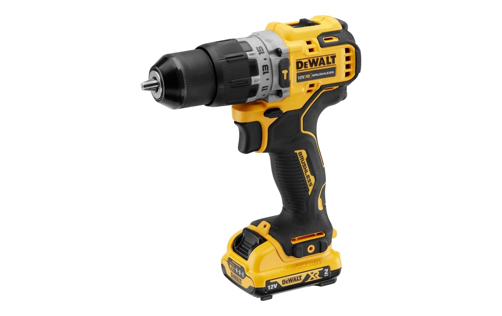 DEWALT Perceuses à percussion sans fil 12 V, 2 x 2 Ah batterie, Kit