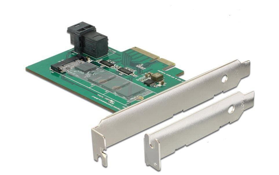 Delock Adaptateur de bus hôte Controller PCI-ex4 - U.2 Bracket LP
