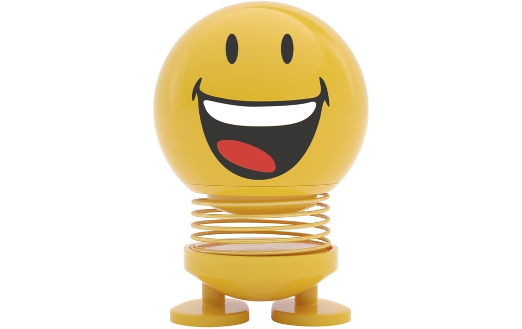 Hoptimist Objet à exposer Bumble Smiley Joy S 8 cm, Jaune