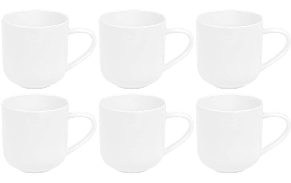 FURBER Tasse 400 ml, 6 pièces, Blanc