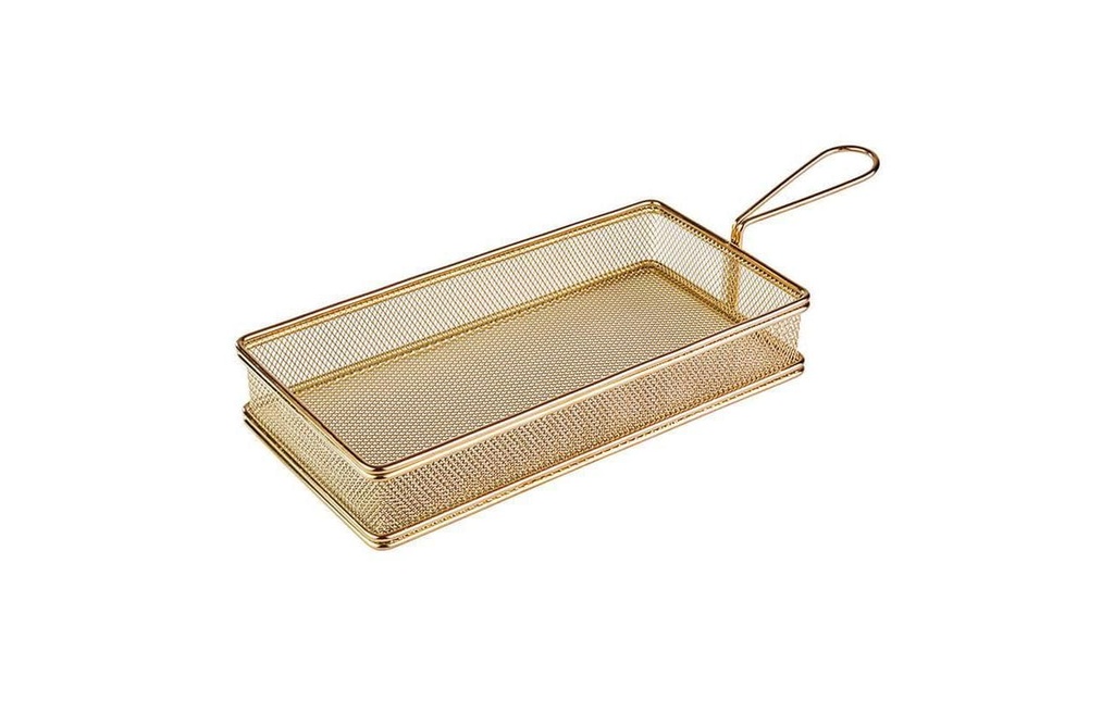 Paderno Panier de service Pommes Frites 26 cm x 13 cm 1 Pièce/s, Doré