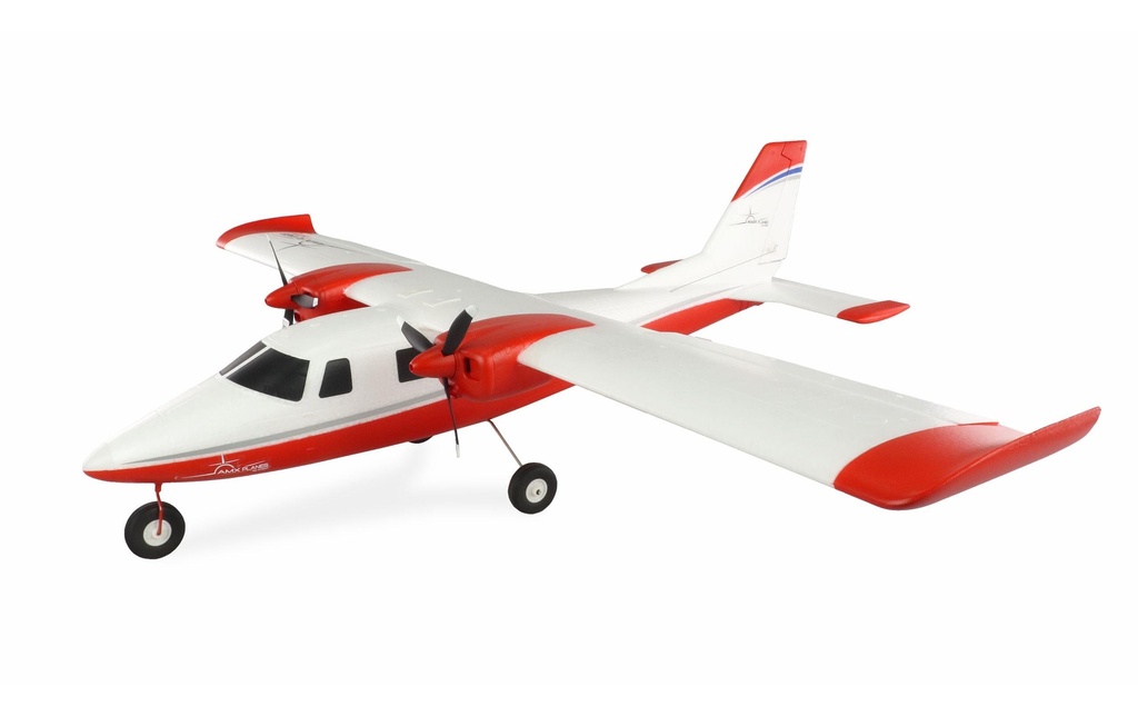 Amewi Avion à moteur P68 aile haute 850 mm Rouge, PNP