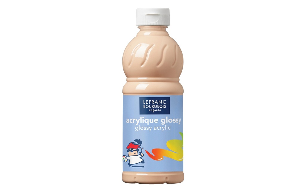 LEFRANC Peinture acrylique Glossy 500 ml, Pêche