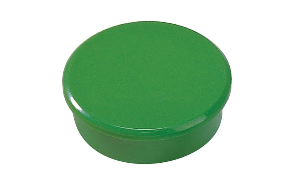 BEREC Aimant adhésif rond 30mm vert (10 pces)