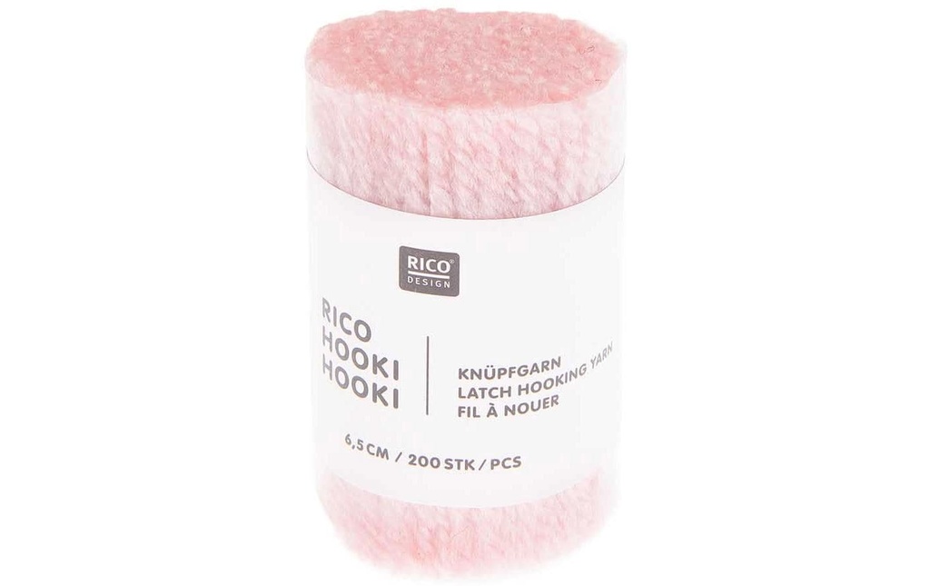 Rico Design Fil à nouer Hooki Rose pâle