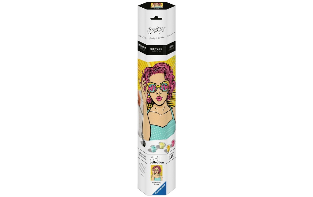 Ravensburger Peinture avec chiffres CreArt Canvas – Dame en rose