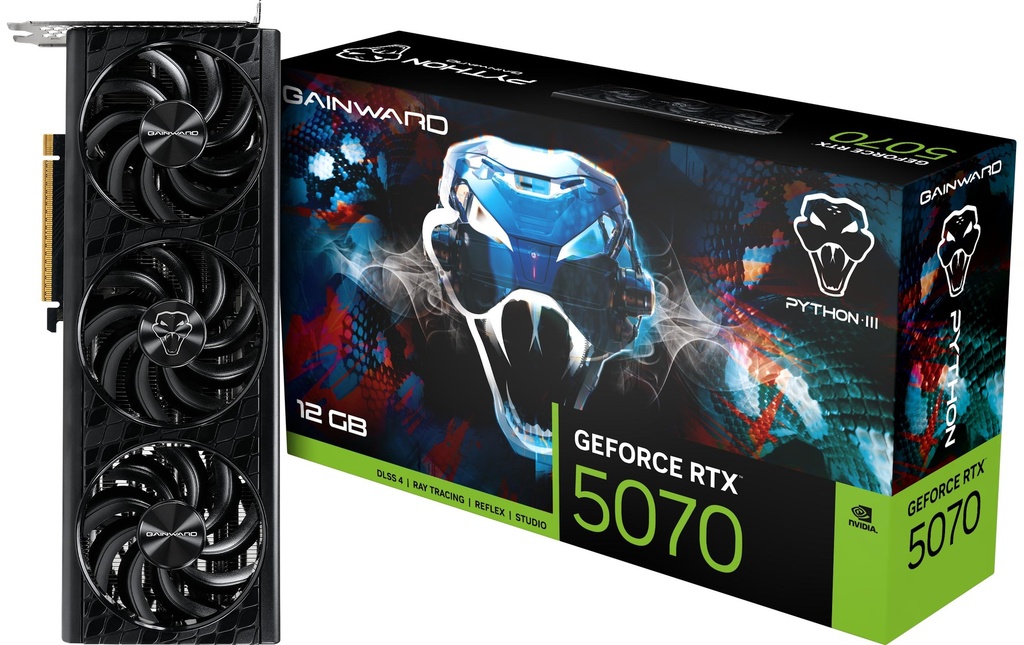 Gainward Carte graphique GeForce RTX 5070 Python III 12 GB GDDR7