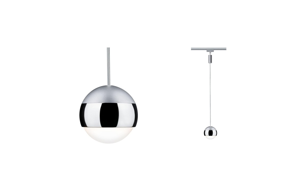 Paulmann Luminaire suspendu à LED URail Capsule II, 6 W, 2700 K, chrome