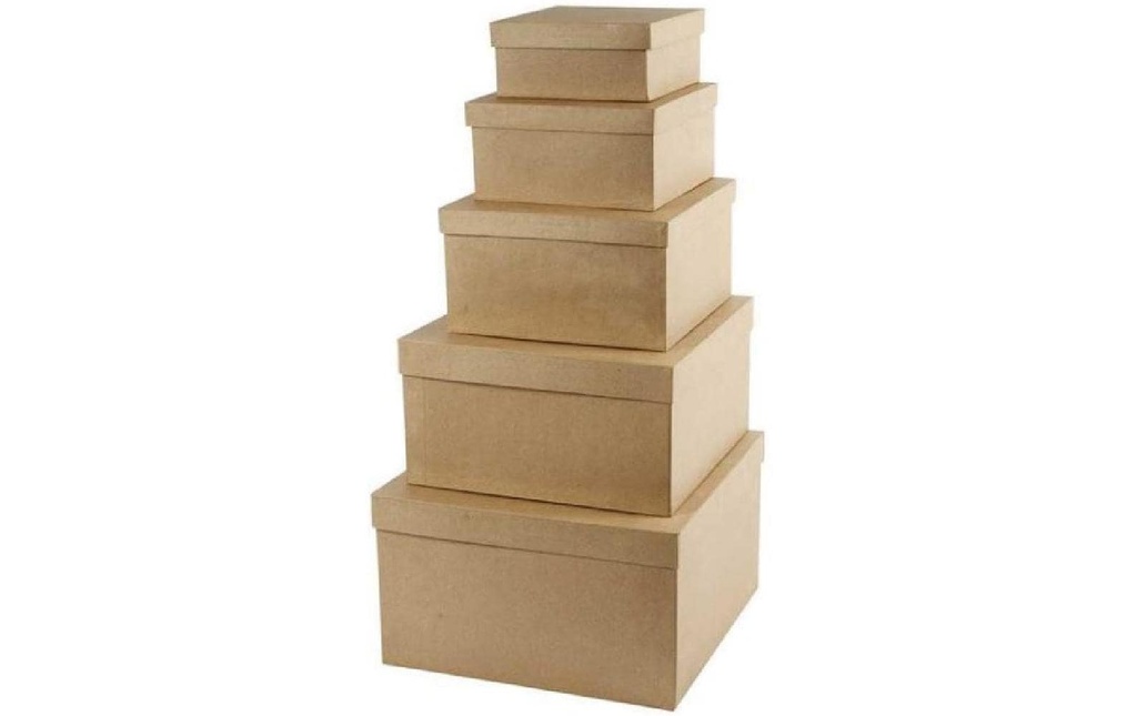 Creativ Company Boîte en carton 5 pièces