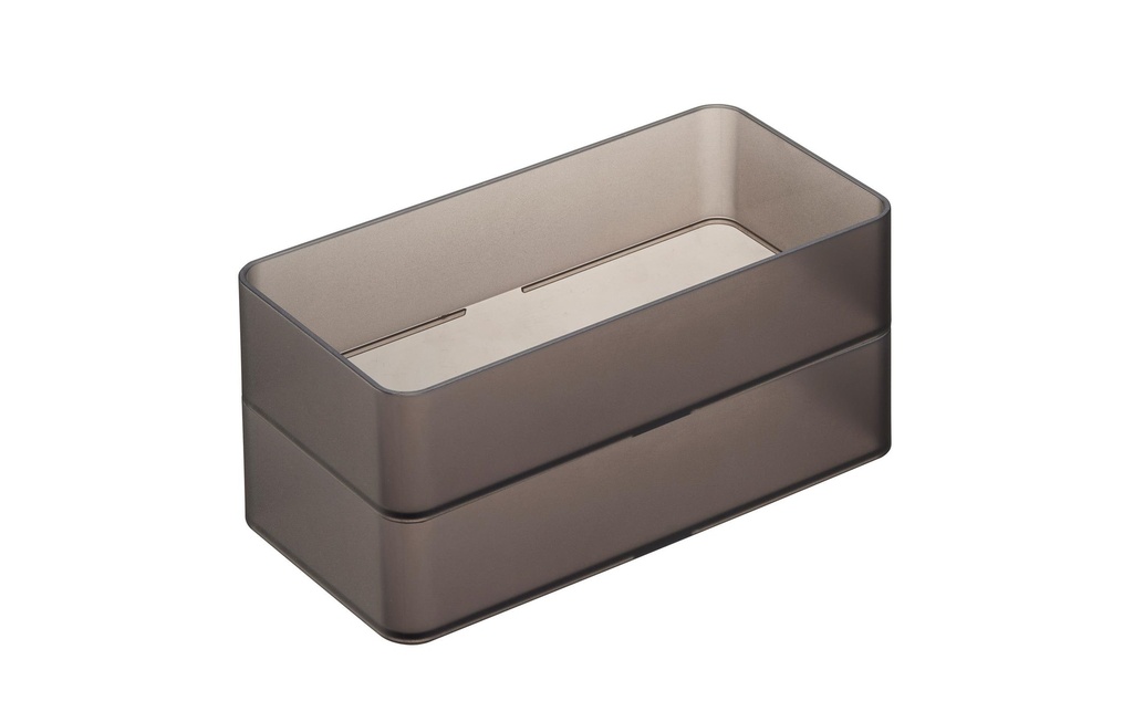 Yamazaki Boîte à tiroirs Organiseur M Tower Set de 2 pièces Noir