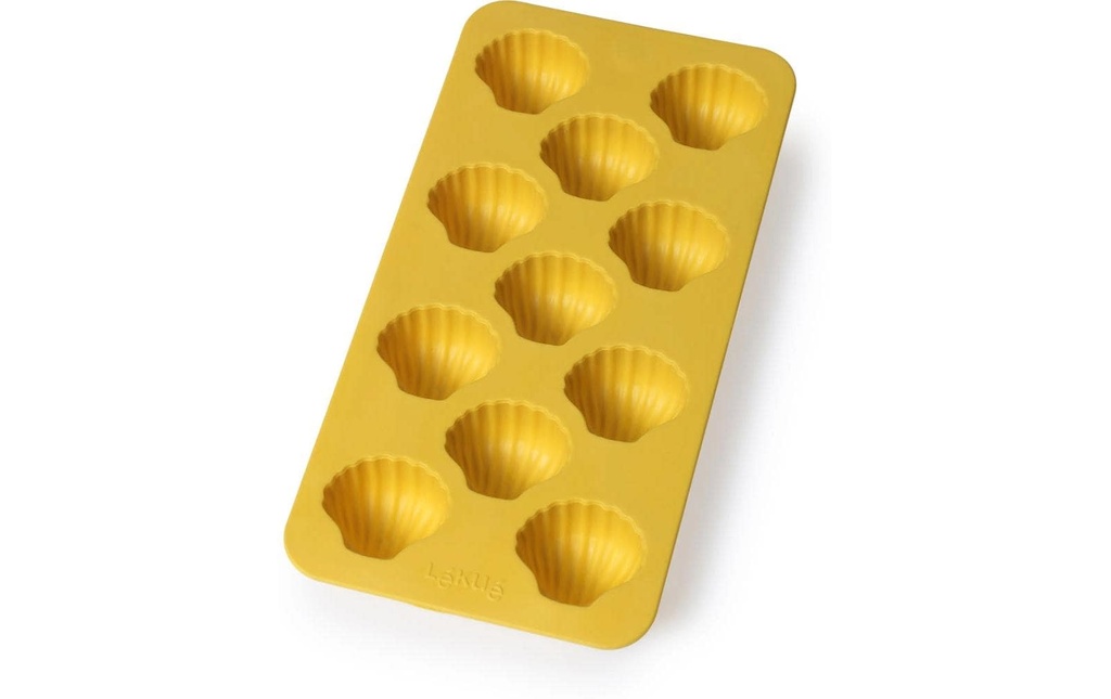 Lékué Moule à glaçon Coquillage Jaune