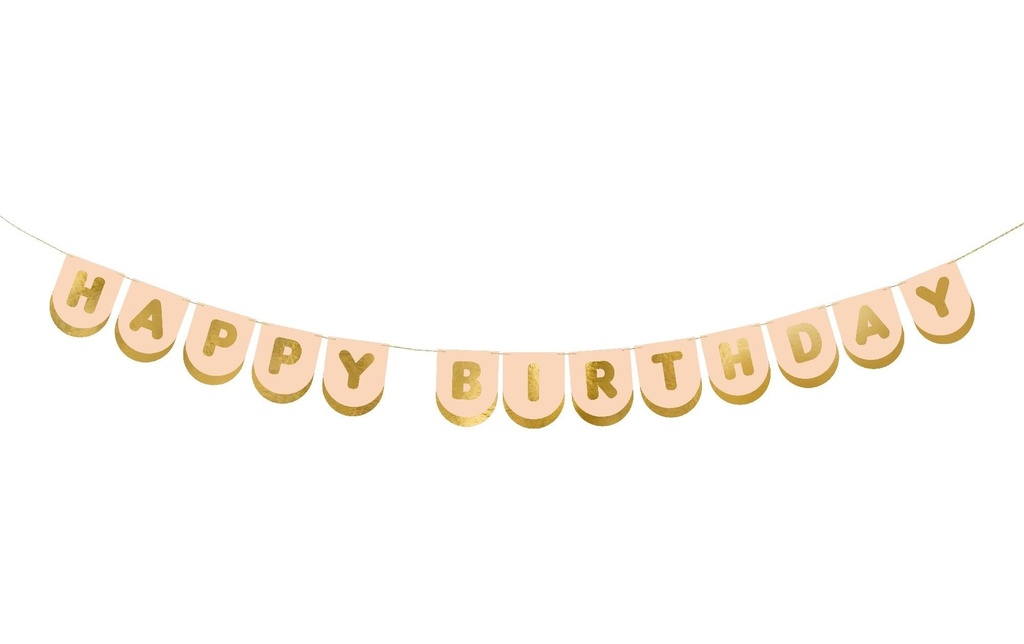 Partydeco Guirlande Cheval rose, 2.5 m