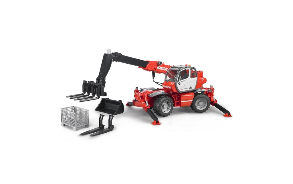 Bruder Spielwaren Véhicule de chantier Manitou Chargeur télescopique MRT 2150