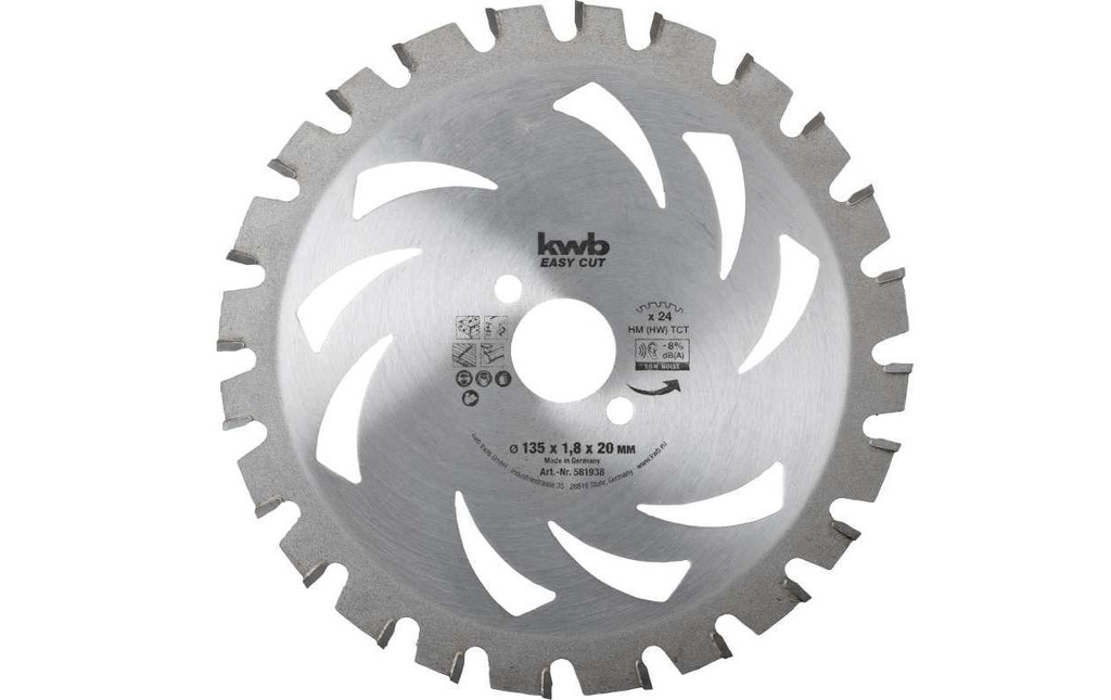 kwb Lame de scie circulaire Easy Cut HM Ø 135 x 20 mm