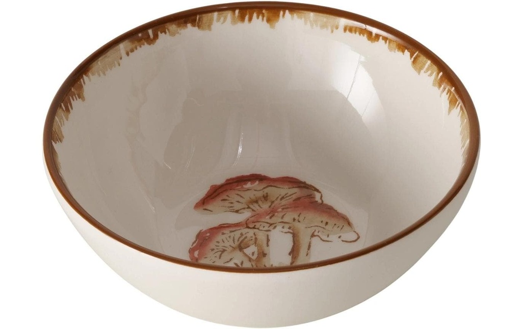 Boltze Bol à céréales Champignons Trinson Céramique, 6 x 14 cm