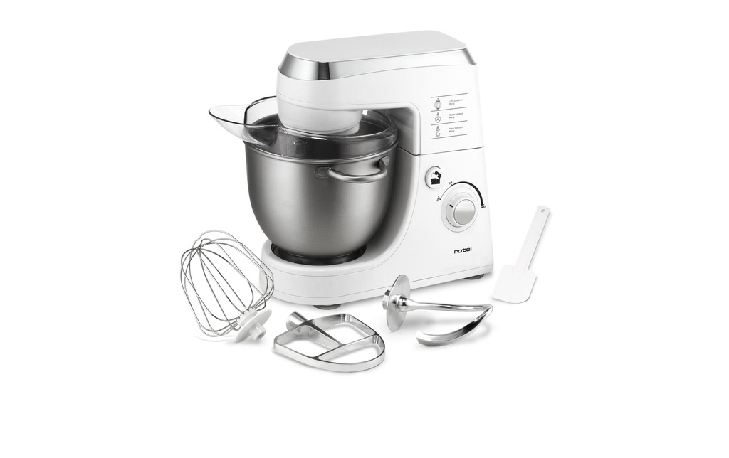Rotel Robot ménager Power Mix 441 Argenté/Blanc