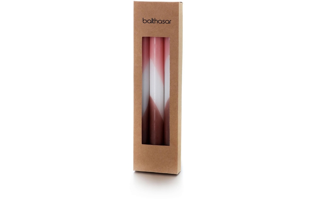 balthasar Bougie droite Dip Dye Rose, 1 Pièce/s