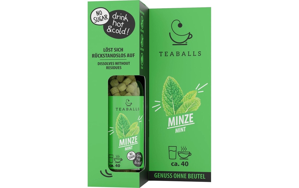TEABALLS Teaballs Menthe Black Selection environ 40 tasses