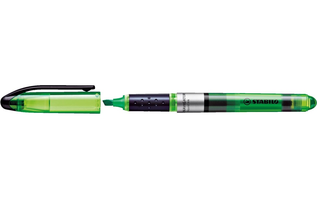 STABILO Surligneur Navigator Vert, 10 pièces