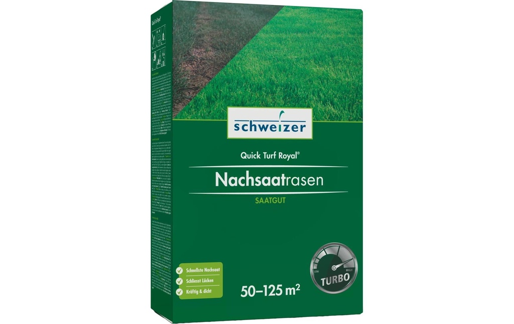 Eric Schweizer Sursemis de gazon Quick Turf Royal, 1250 g