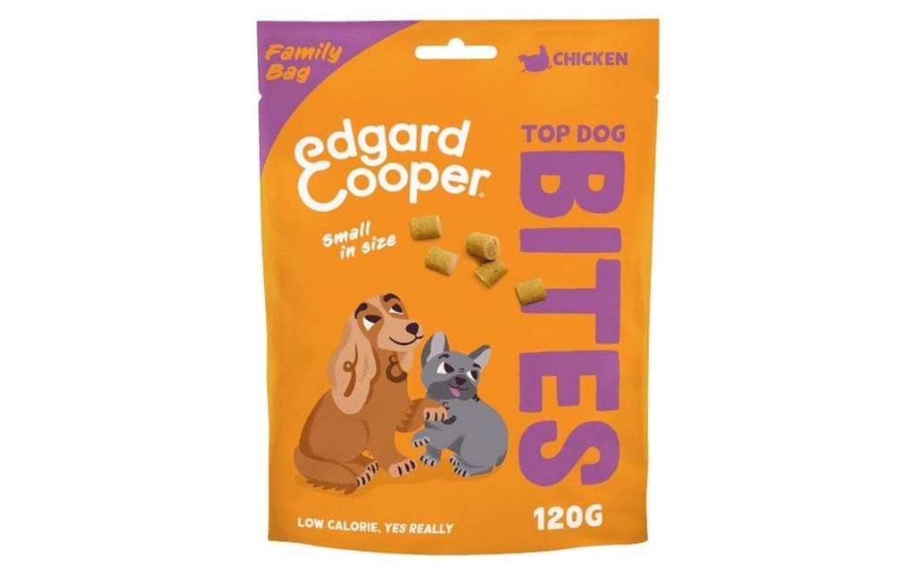 Edgard & Cooper Friandise Bites Poulet Family Pack, 120 g