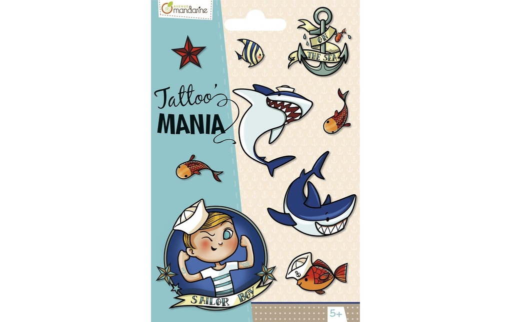 Avenue Mandarine Kits de tatouage Tattoo Mania Marine
