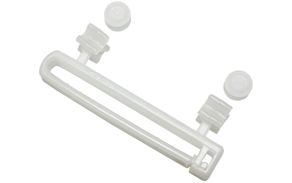 Gardinia Planeurs en boucle avec patins et roulettes en X Blanc, 10 pièces