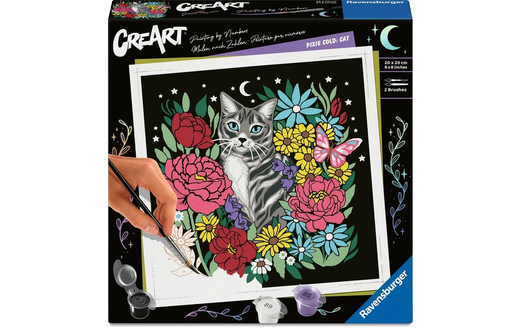 Ravensburger Peinture avec chiffres CreArt – Pixie Cold: Chat