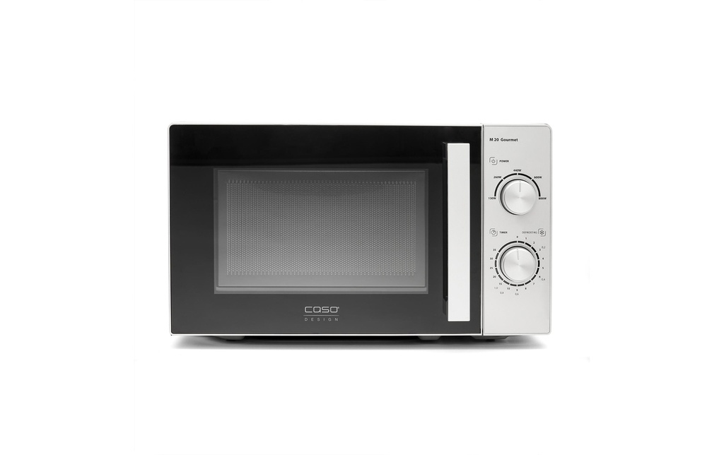 Caso Four à micro-ondes M20 Gourmet Noir/Argenté