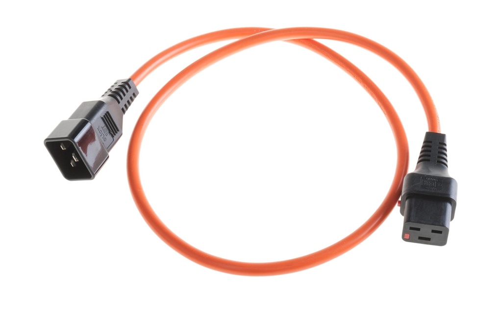 IEC LOCK Câble d'appareil 1 m C19-C20