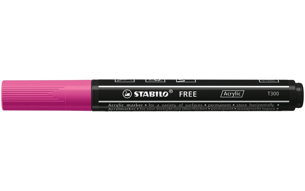 STABILO Marqueur acrylique Free Acrylic T300 Lila