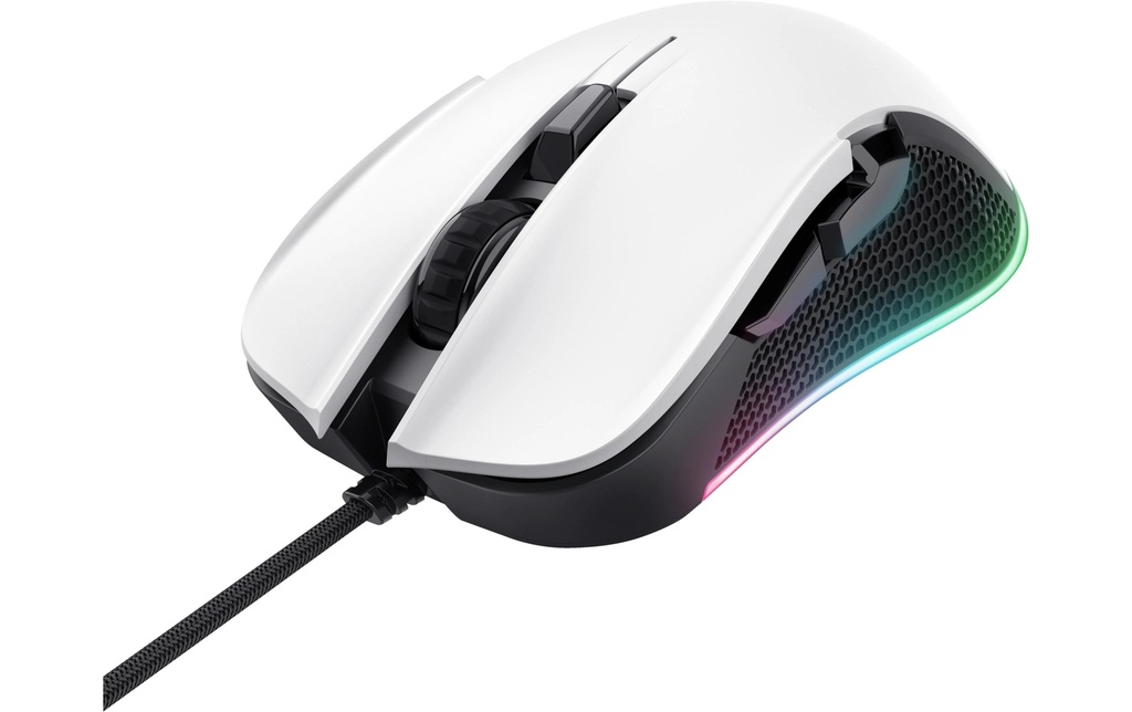 Trust Souris de gaming GXT922 Ybar Blanc