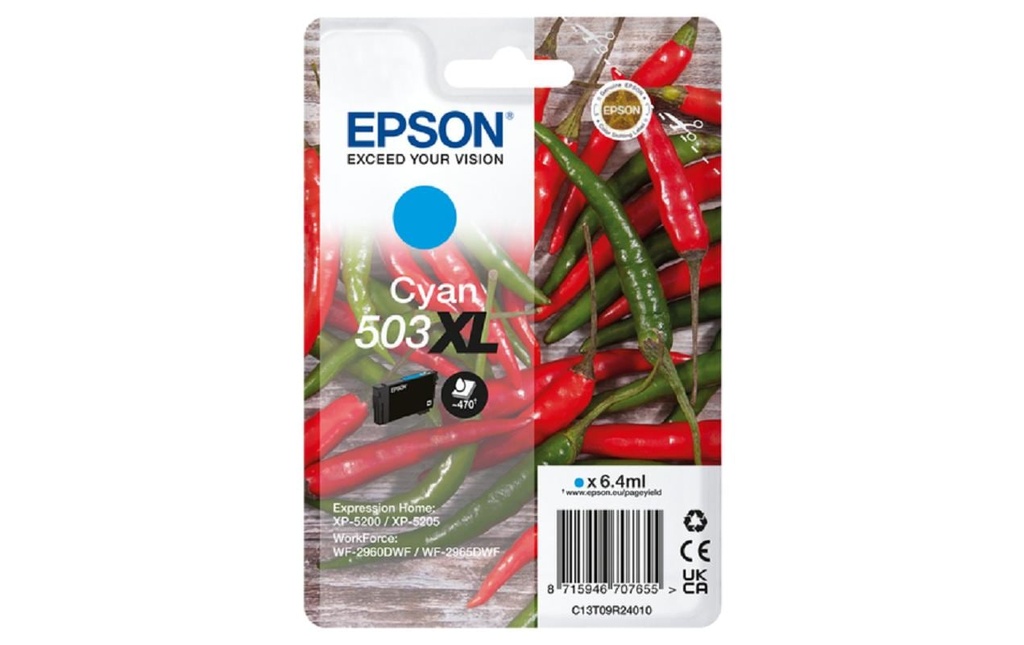 Epson Encre N° 503XL / C13T09R24010 Cyan