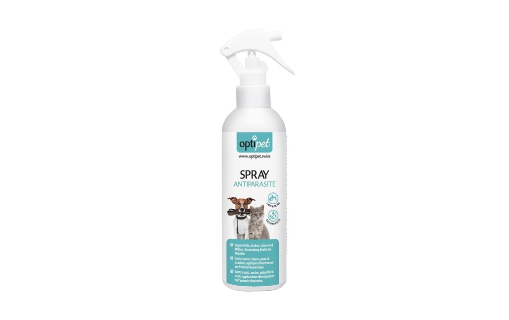 OptiPet Spray antiparasitaire pour fourrure Antiparasite, 250 ml