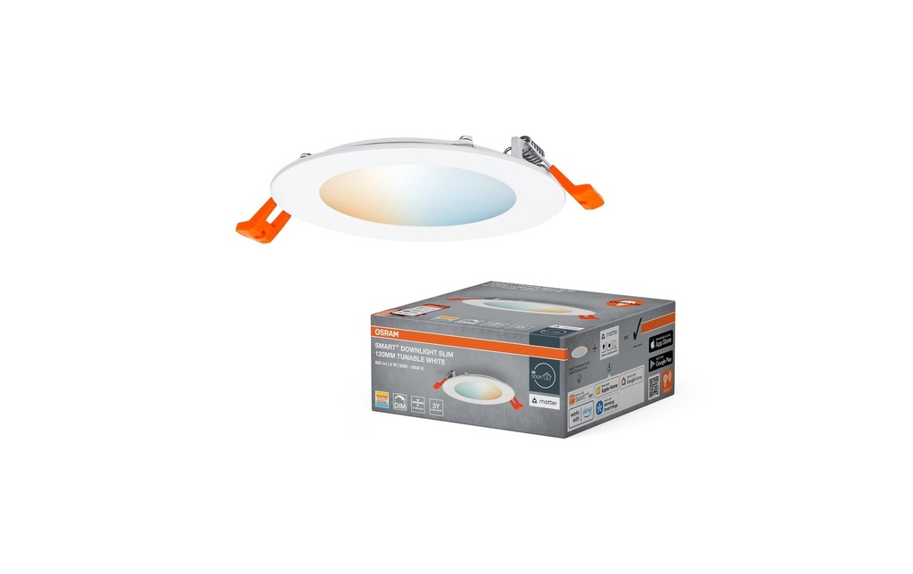 OSRAM Lampe encastrée SMART+ Matter Recess Slim 120 mm, TW