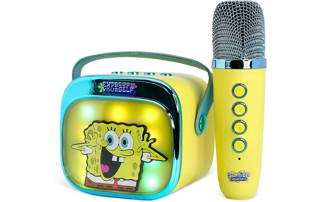 OTL Spongebob LED haut-parleur de karaoké sans fil et microphone