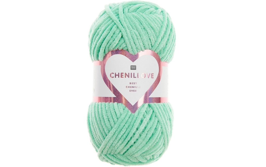 Rico Design Laine Chenillove 100 g, Bleu vert