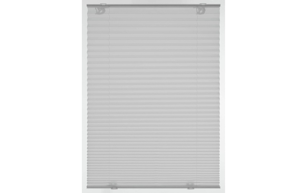 Gardinia Plissée Solo avec ventouses, opaque 40 x 130 cm, Gris