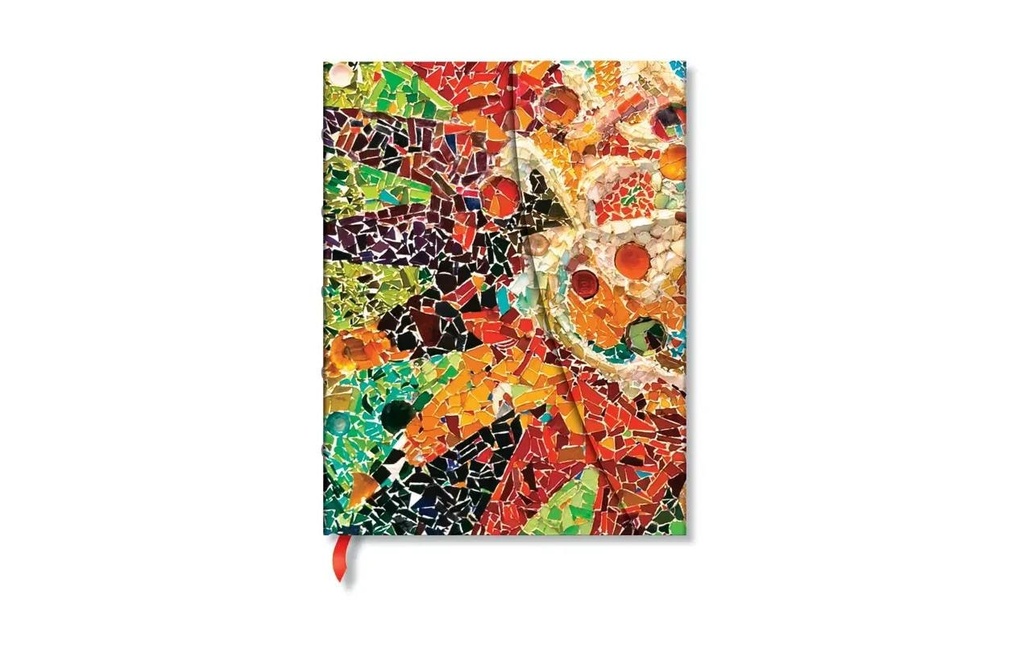 Paperblanks Bloc-notes Le soleil de Gaudi 18 x 23 cm, Vierge, Orange