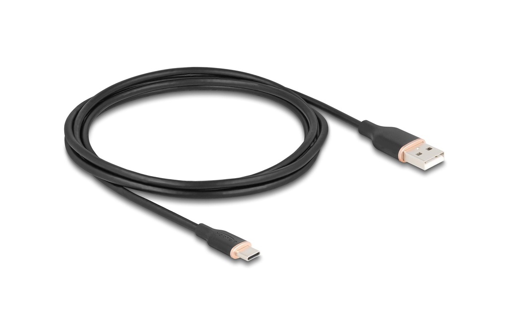 Delock Câble USB 2.0 Silicone USB-A - USB-C 2.5 m