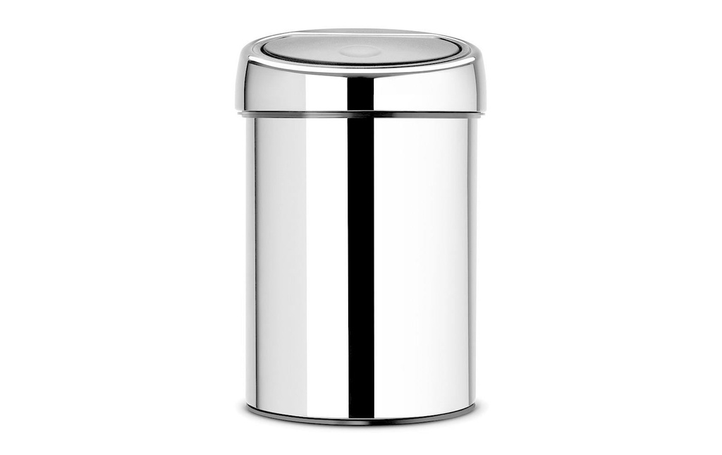 Brabantia Poubelle touch Touch Bin 3 l, Acier brillant